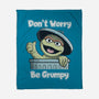 Don't Worry Be Grumpy-None-Fleece-Blanket-NMdesign