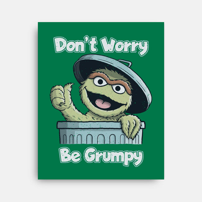 Don't Worry Be Grumpy-None-Stretched-Canvas-NMdesign