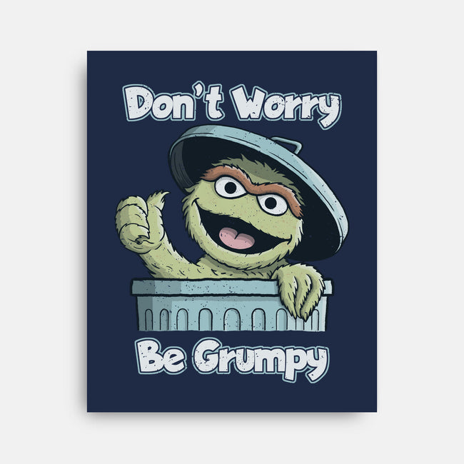 Don't Worry Be Grumpy-None-Stretched-Canvas-NMdesign