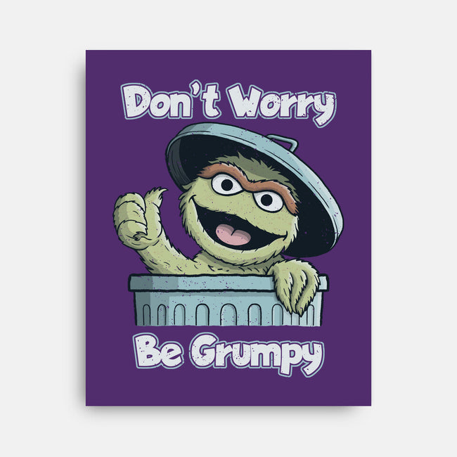 Don't Worry Be Grumpy-None-Stretched-Canvas-NMdesign