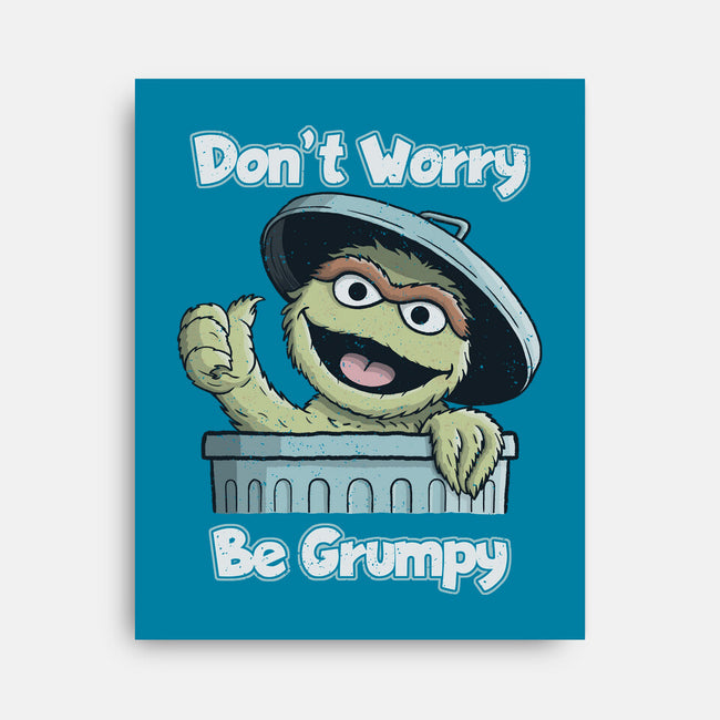 Don't Worry Be Grumpy-None-Stretched-Canvas-NMdesign