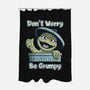 Don't Worry Be Grumpy-None-Polyester-Shower Curtain-NMdesign