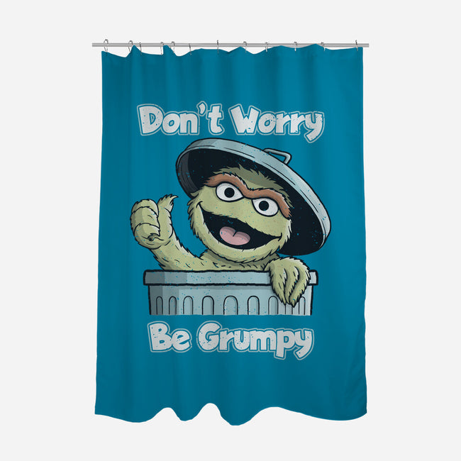 Don't Worry Be Grumpy-None-Polyester-Shower Curtain-NMdesign