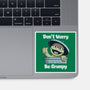 Don't Worry Be Grumpy-None-Glossy-Sticker-NMdesign