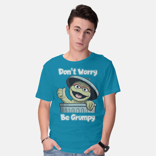 Don't Worry Be Grumpy-Mens-Basic-Tee-NMdesign