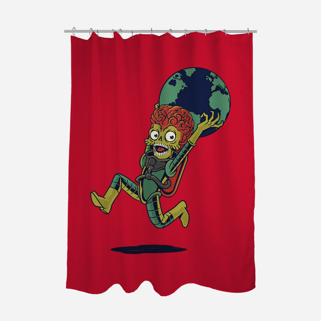 Take The Earth And Run-None-Polyester-Shower Curtain-Popnotic