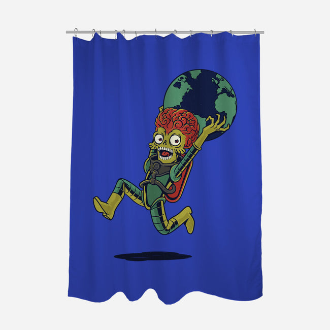Take The Earth And Run-None-Polyester-Shower Curtain-Popnotic