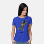 Take The Earth And Run-Womens-Basic-Tee-Popnotic