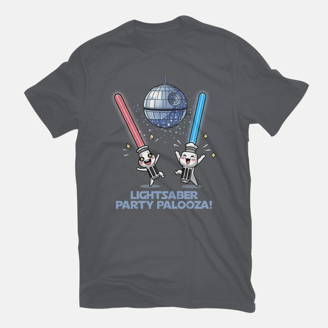 Lightsaber Party Palooza-Womens-Basic-Tee-Lorets
