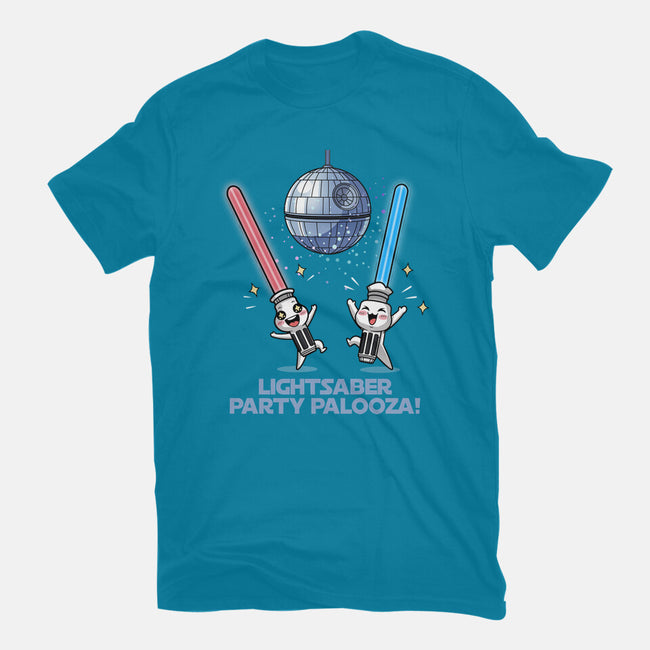 Lightsaber Party Palooza-Mens-Heavyweight-Tee-Lorets
