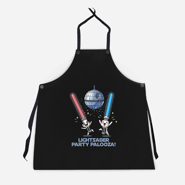 Lightsaber Party Palooza-Unisex-Kitchen-Apron-Lorets