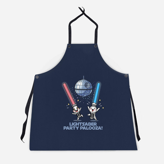 Lightsaber Party Palooza-Unisex-Kitchen-Apron-Lorets