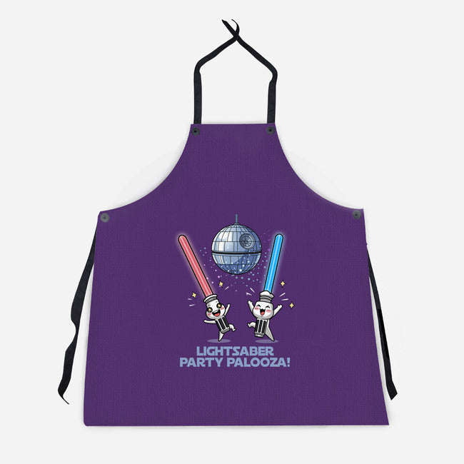 Lightsaber Party Palooza-Unisex-Kitchen-Apron-Lorets