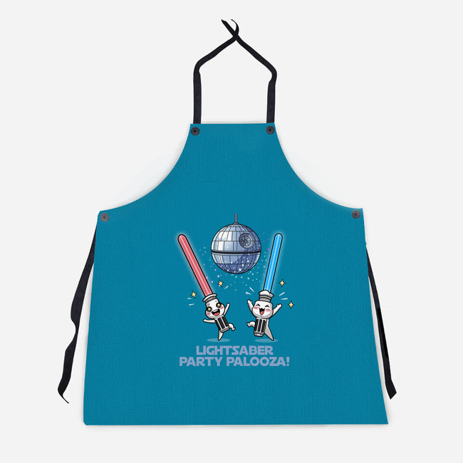 Lightsaber Party Palooza-Unisex-Kitchen-Apron-Lorets