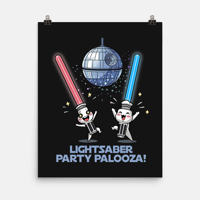 Lightsaber Party Palooza-None-Matte-Poster-Lorets
