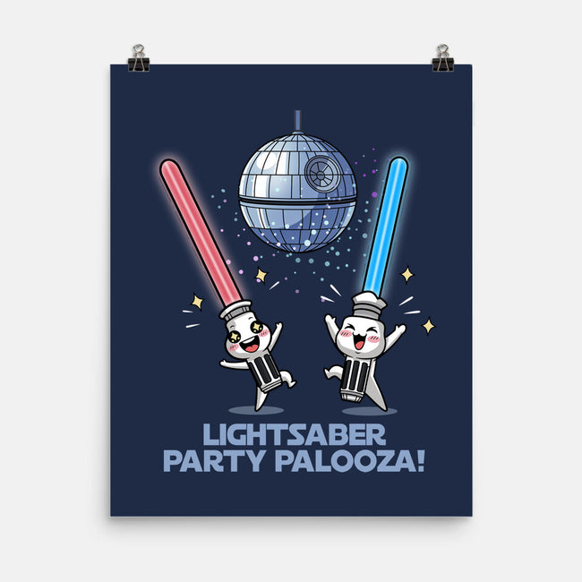 Lightsaber Party Palooza-None-Matte-Poster-Lorets