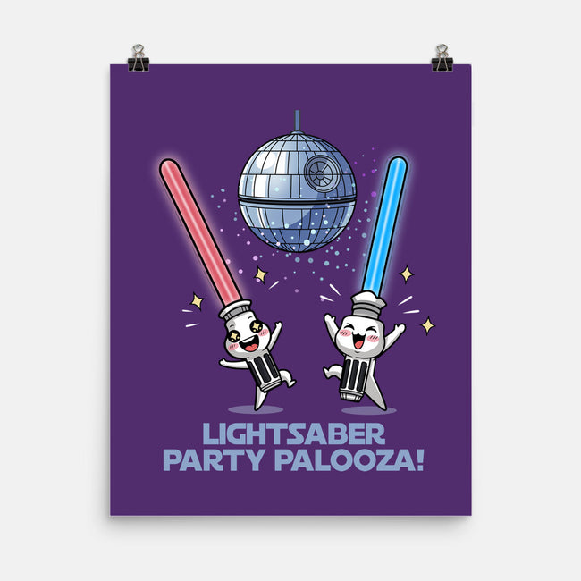 Lightsaber Party Palooza-None-Matte-Poster-Lorets
