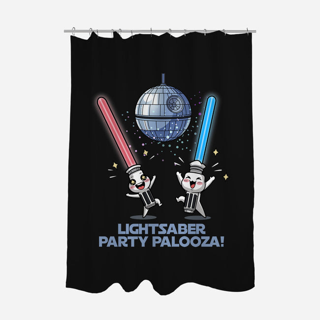 Lightsaber Party Palooza-None-Polyester-Shower Curtain-Lorets