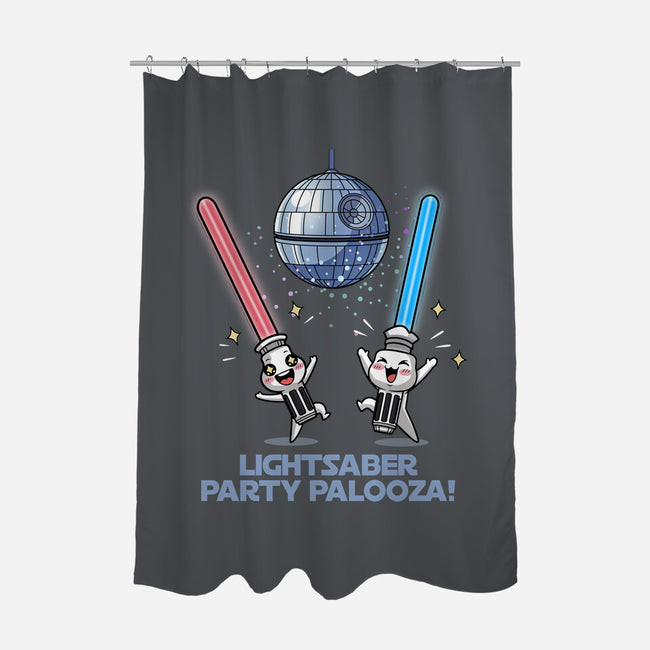 Lightsaber Party Palooza-None-Polyester-Shower Curtain-Lorets