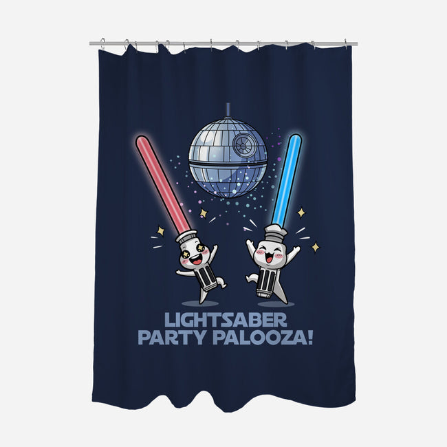 Lightsaber Party Palooza-None-Polyester-Shower Curtain-Lorets
