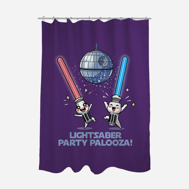 Lightsaber Party Palooza-None-Polyester-Shower Curtain-Lorets