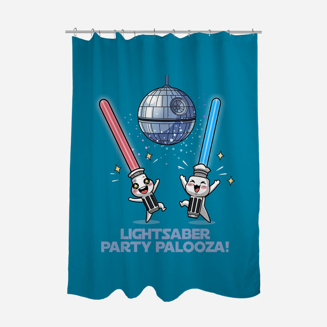 Lightsaber Party Palooza-None-Polyester-Shower Curtain-Lorets