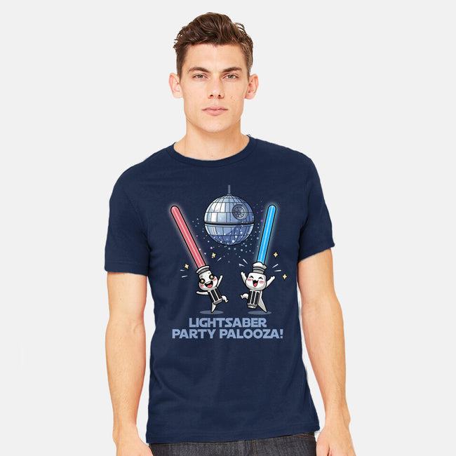 Lightsaber Party Palooza-Mens-Heavyweight-Tee-Lorets