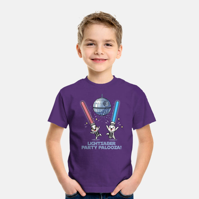 Lightsaber Party Palooza-Youth-Basic-Tee-Lorets