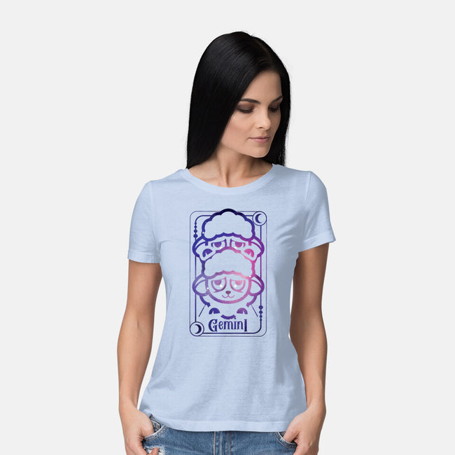 Gemini Galaxy Sign-Womens-Basic-Tee-jrberger