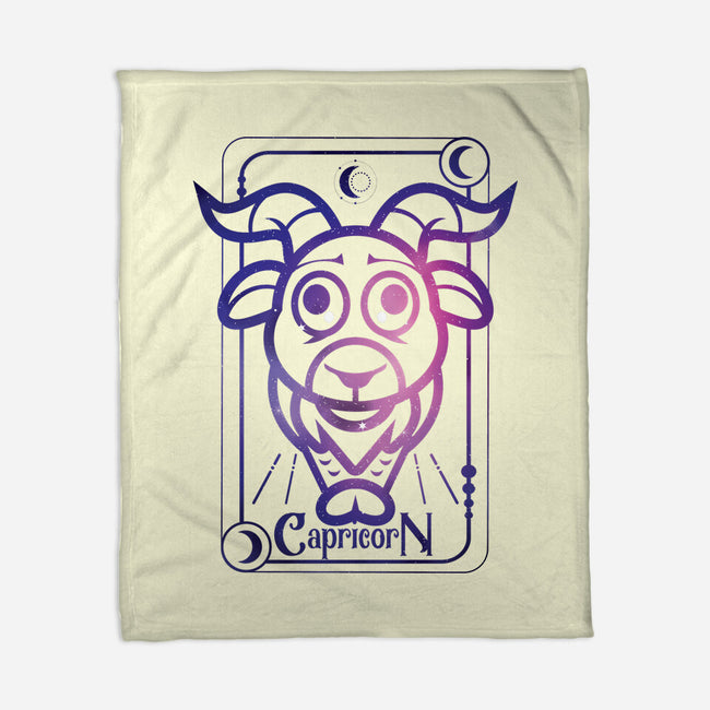 Capricorn Galaxy Sign-None-Fleece-Blanket-jrberger