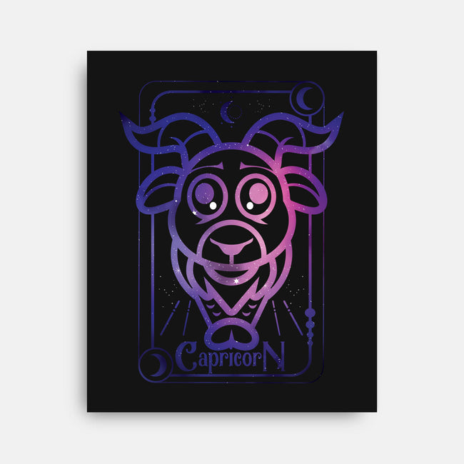 Capricorn Galaxy Sign-None-Stretched-Canvas-jrberger