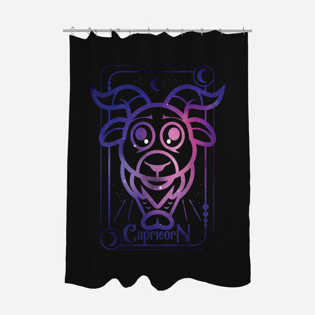 Capricorn Galaxy Sign-None-Polyester-Shower Curtain-jrberger