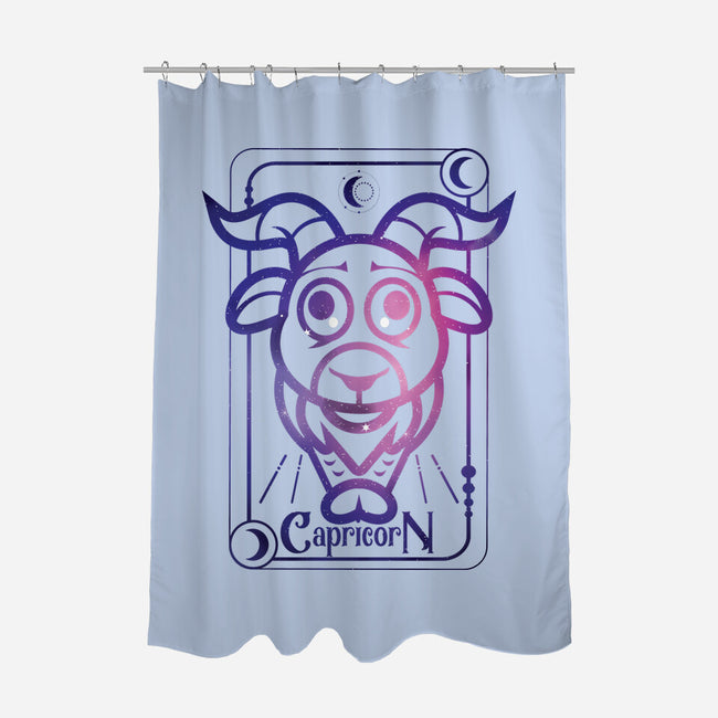 Capricorn Galaxy Sign-None-Polyester-Shower Curtain-jrberger