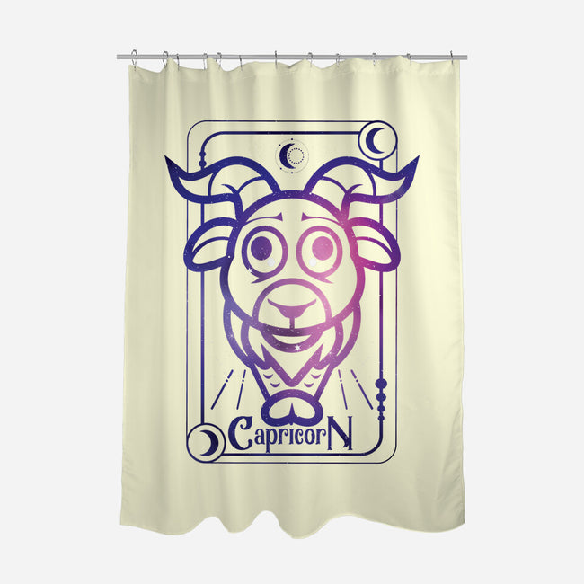 Capricorn Galaxy Sign-None-Polyester-Shower Curtain-jrberger