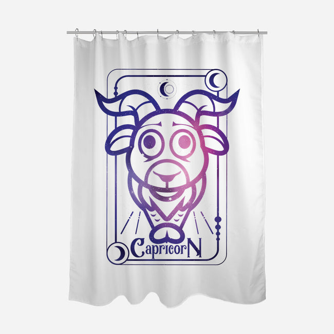 Capricorn Galaxy Sign-None-Polyester-Shower Curtain-jrberger