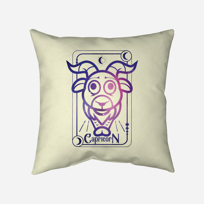 Capricorn Galaxy Sign-None-Removable Cover w Insert-Throw Pillow-jrberger