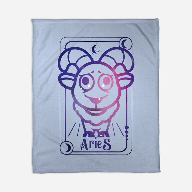 Aries Galaxy Sign-None-Fleece-Blanket-jrberger