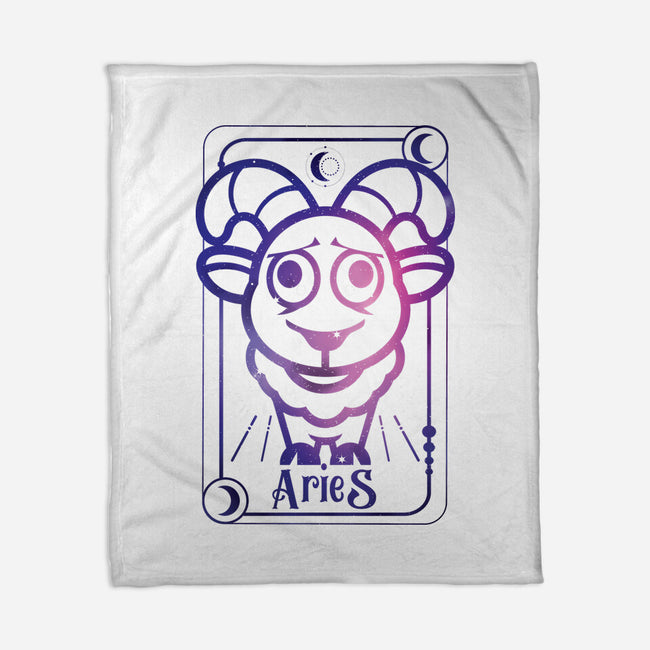 Aries Galaxy Sign-None-Fleece-Blanket-jrberger