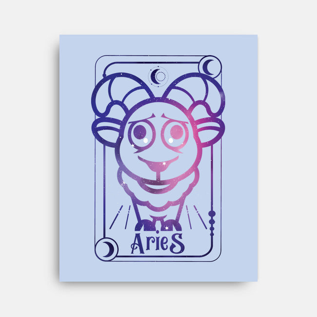 Aries Galaxy Sign-None-Stretched-Canvas-jrberger