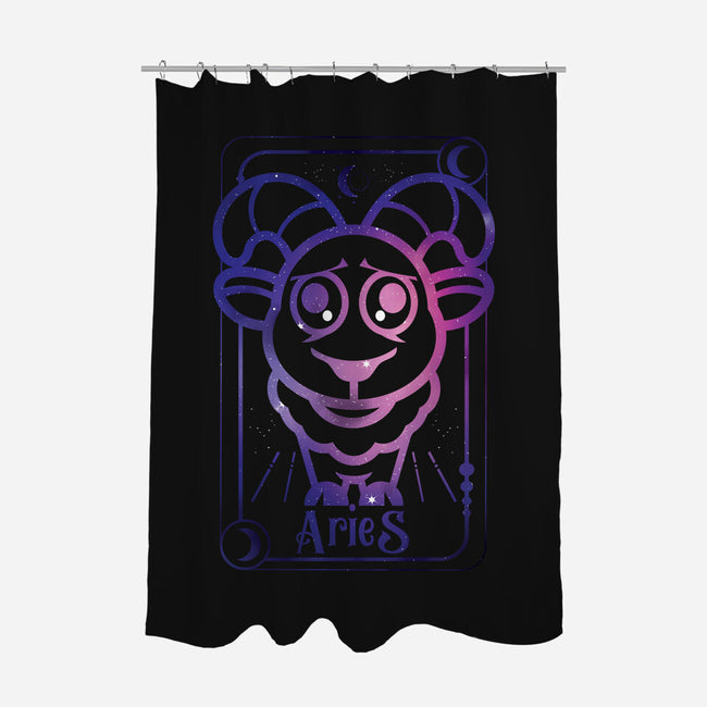 Aries Galaxy Sign-None-Polyester-Shower Curtain-jrberger
