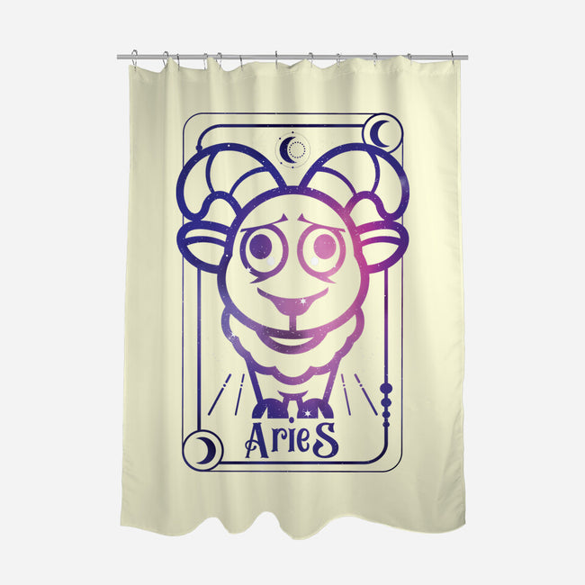 Aries Galaxy Sign-None-Polyester-Shower Curtain-jrberger