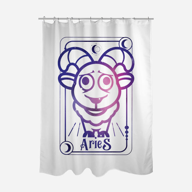Aries Galaxy Sign-None-Polyester-Shower Curtain-jrberger