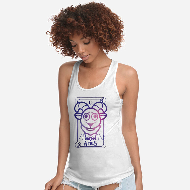 Aries Galaxy Sign-Womens-Racerback-Tank-jrberger
