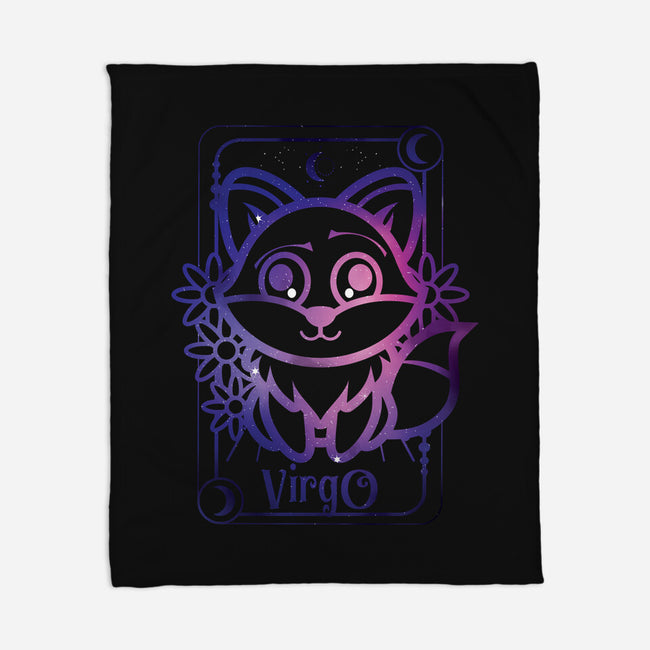 Virgo Galaxy Sign-None-Fleece-Blanket-jrberger