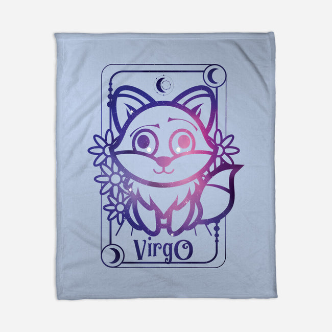 Virgo Galaxy Sign-None-Fleece-Blanket-jrberger