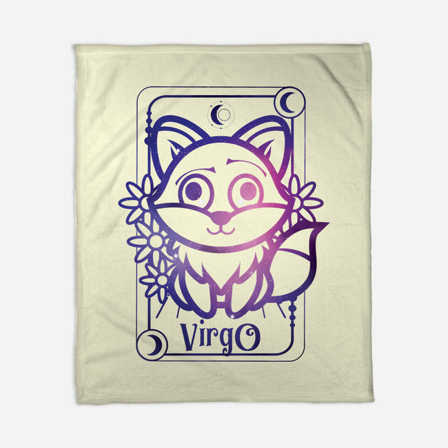 Virgo Galaxy Sign-None-Fleece-Blanket-jrberger