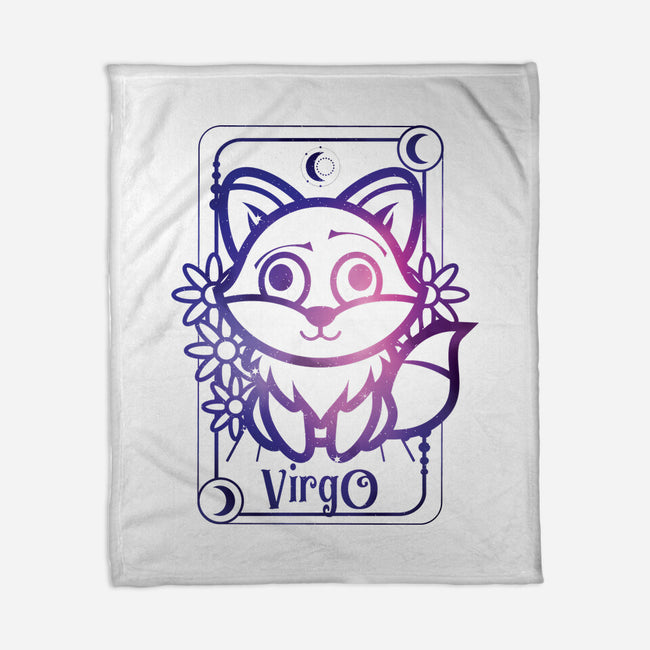 Virgo Galaxy Sign-None-Fleece-Blanket-jrberger