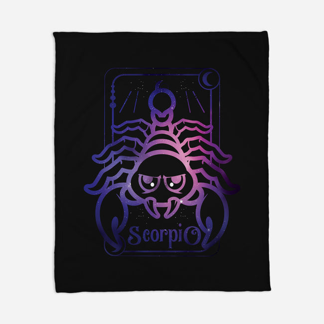 Scorpio Galaxy Sign-None-Fleece-Blanket-jrberger