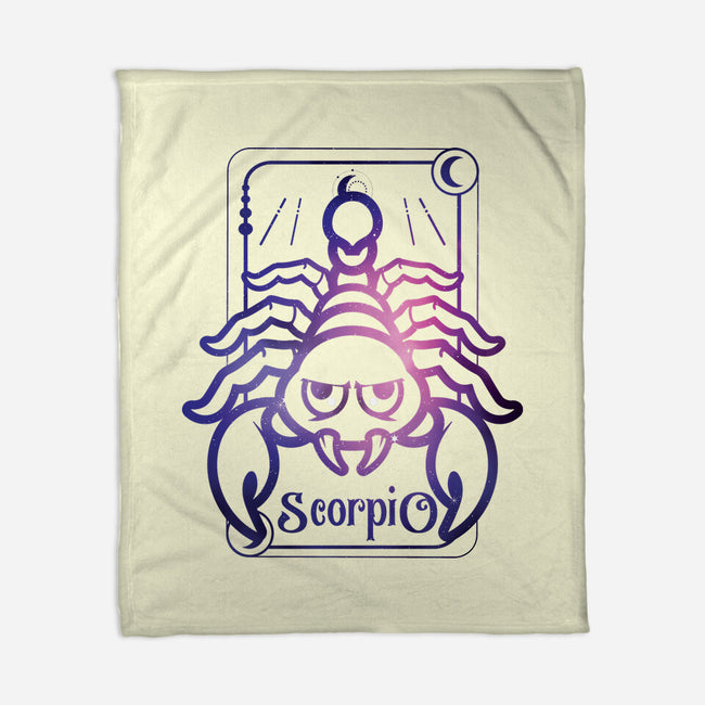 Scorpio Galaxy Sign-None-Fleece-Blanket-jrberger