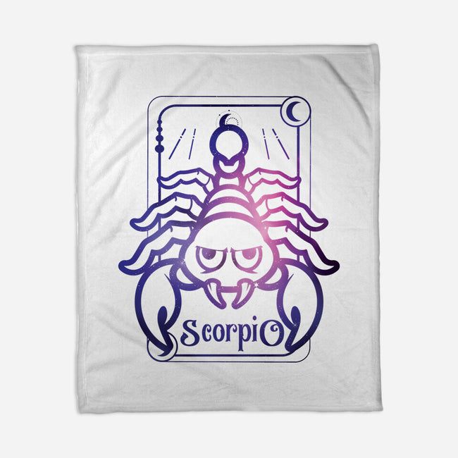Scorpio Galaxy Sign-None-Fleece-Blanket-jrberger
